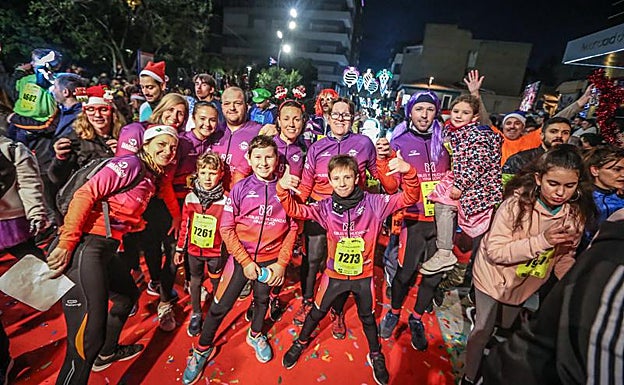 Participantes en la San Silvestre de Elda 