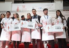 Los chefs ganadores de los premios concurso de Cocina Creativa.