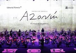 Una de las galas de concesión del Premio Azorín de Novela.