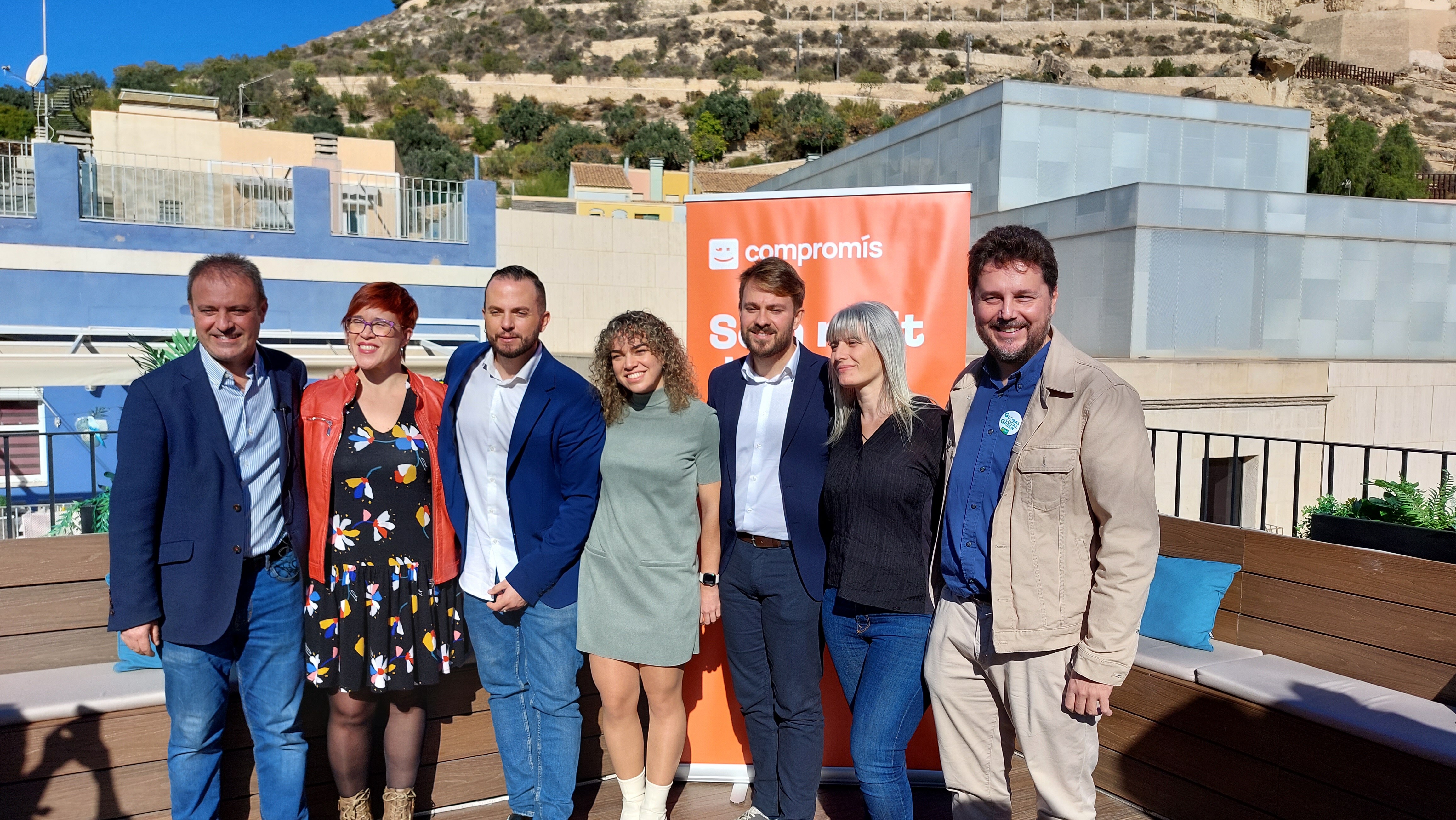 Imagen de la presentación de la candidatura de Compromís para Alicante