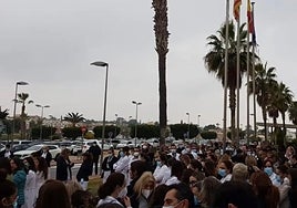 Reciente concentración a las puertas del Hospital de Torrevieja