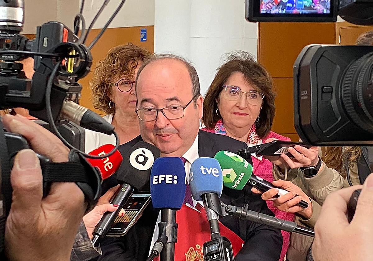 El ministro de Cultura, Miquel Iceta, en la Universidad de Alicante