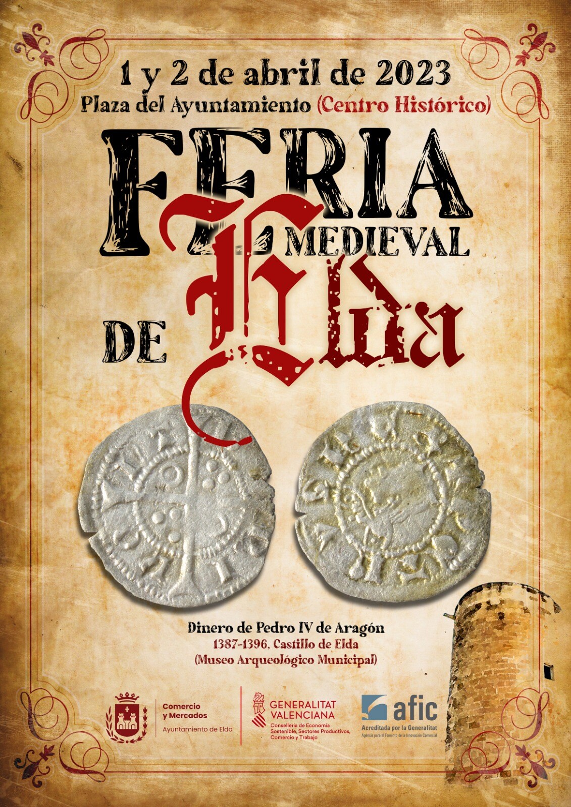 Cartel de la Feria Medieval de Elda.