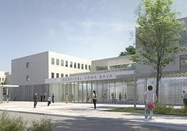 Reconstrucción virtual de la apariencia del hospital una vez finalizadas las obras.