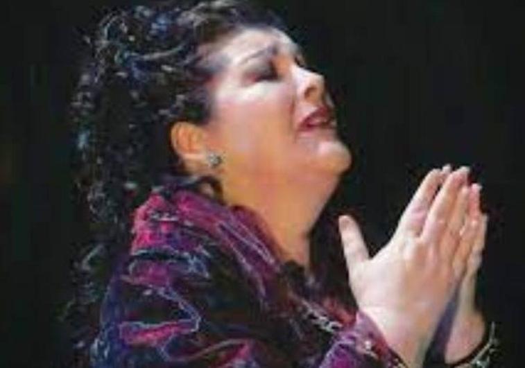 Ana María Sánchez, durante una de sus representaciones.