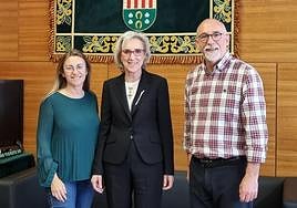 Recepción de la pregonera de las fiestas de San Vicente del Raspeig.