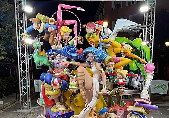 Falla infantil de Arquebisbe Olaechea-Sant Marcel·lí, obra de Raúl García Pertusa.