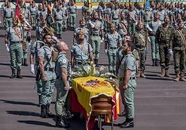 Imagen de archivo del funeral de la víctima