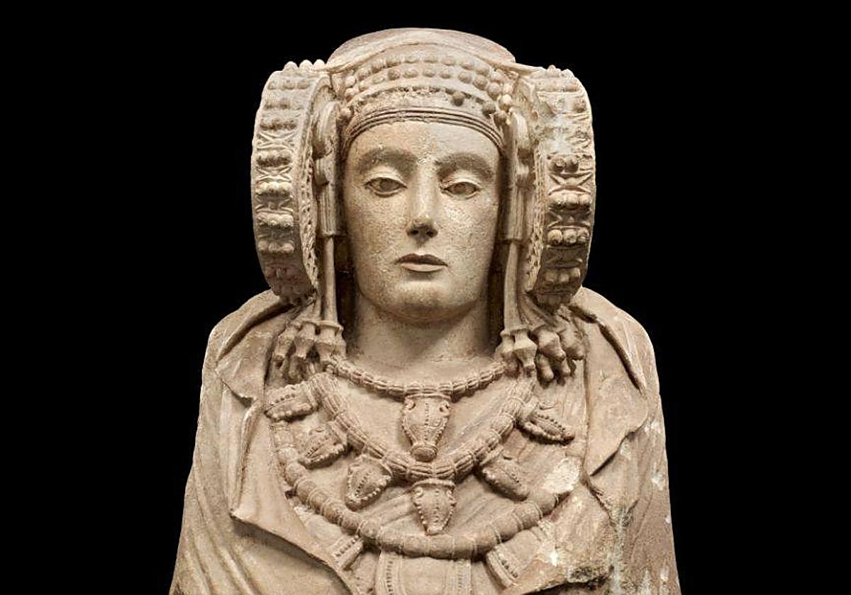 La escultura de la Dama de Elche.