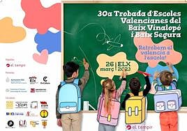 Cartel de la 30ª edición de la Trobada d'Escoles Valencianes.