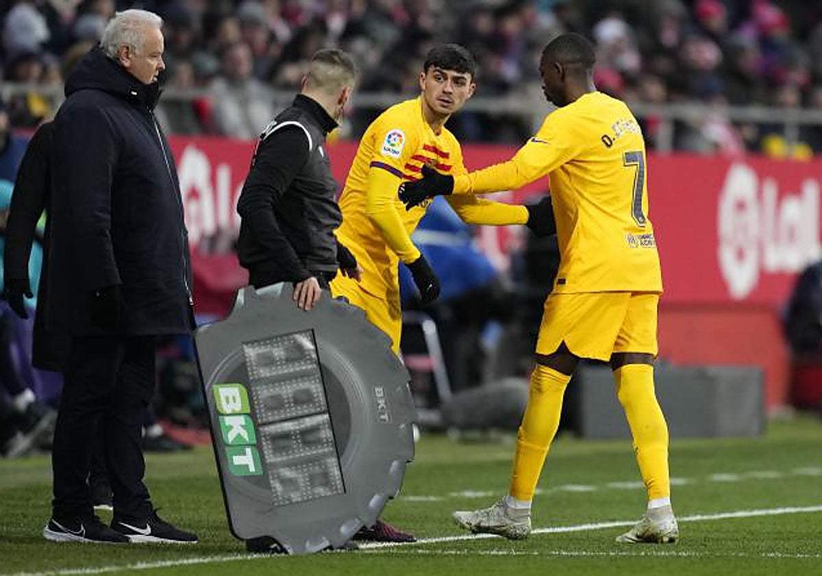 Pedri y Dembelé, dos de los jugadores que no estarán en Elche