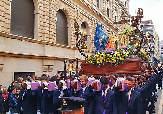 Procesión Stabat Mater el Martes Santo en Alicante.