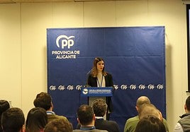 Lucía Peral, en una de sus intervenciones.