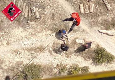 Un hombre de 83 años accidentado en la Sierra de Bernia