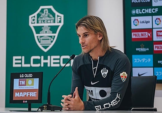 Sebastián Beccacece, en su presentación como entrenador del Elche
