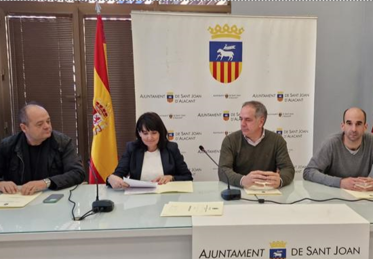 Los cuatro ediles de Ciudadanos en Sant Joan, ahora en los no adscritos.