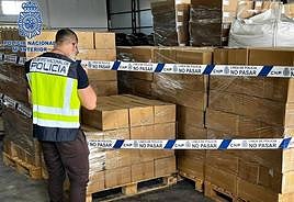 Material recuperado por la Policía Nacional.