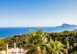 Imagen de las vistas de las que disfrutan los vecinos de la sierra de Altea