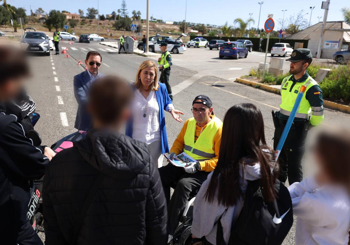Acción de concienciación sobre los peligros de la velocidad al volante.