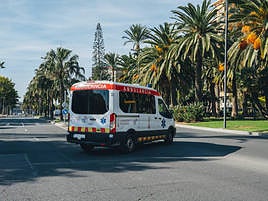 Imagen de una ambulancia.