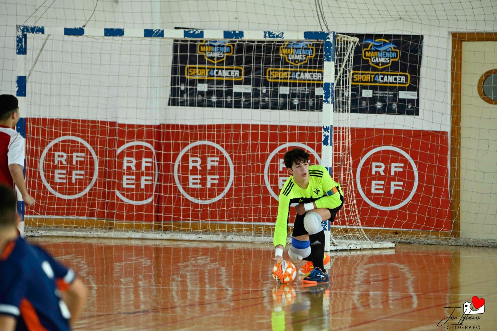 Tres de cinco de la Selección Valenciana Sub-14 de fútbol sala en el Nacional de San Javier