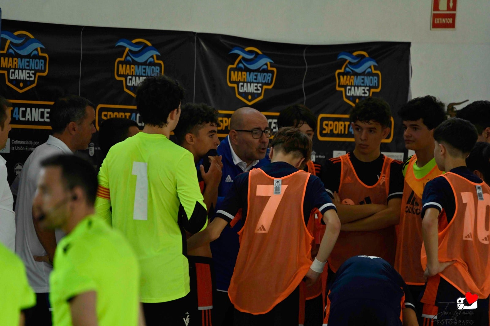 Tres de cinco de la Selección Valenciana Sub-14 de fútbol sala en el Nacional de San Javier