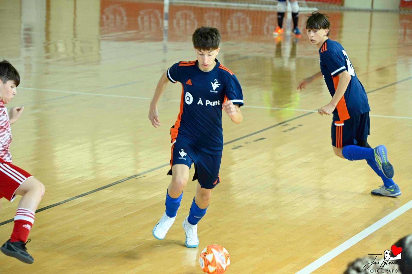 Tres de cinco de la Selección Valenciana Sub-14 de fútbol sala en el Nacional de San Javier
