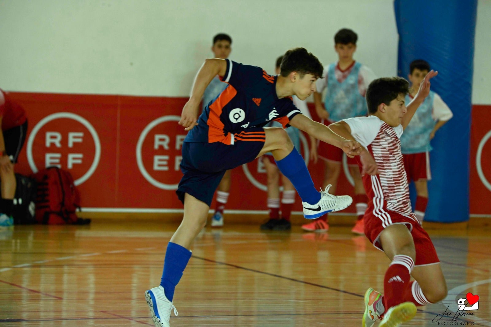 Tres de cinco de la Selección Valenciana Sub-14 de fútbol sala en el Nacional de San Javier