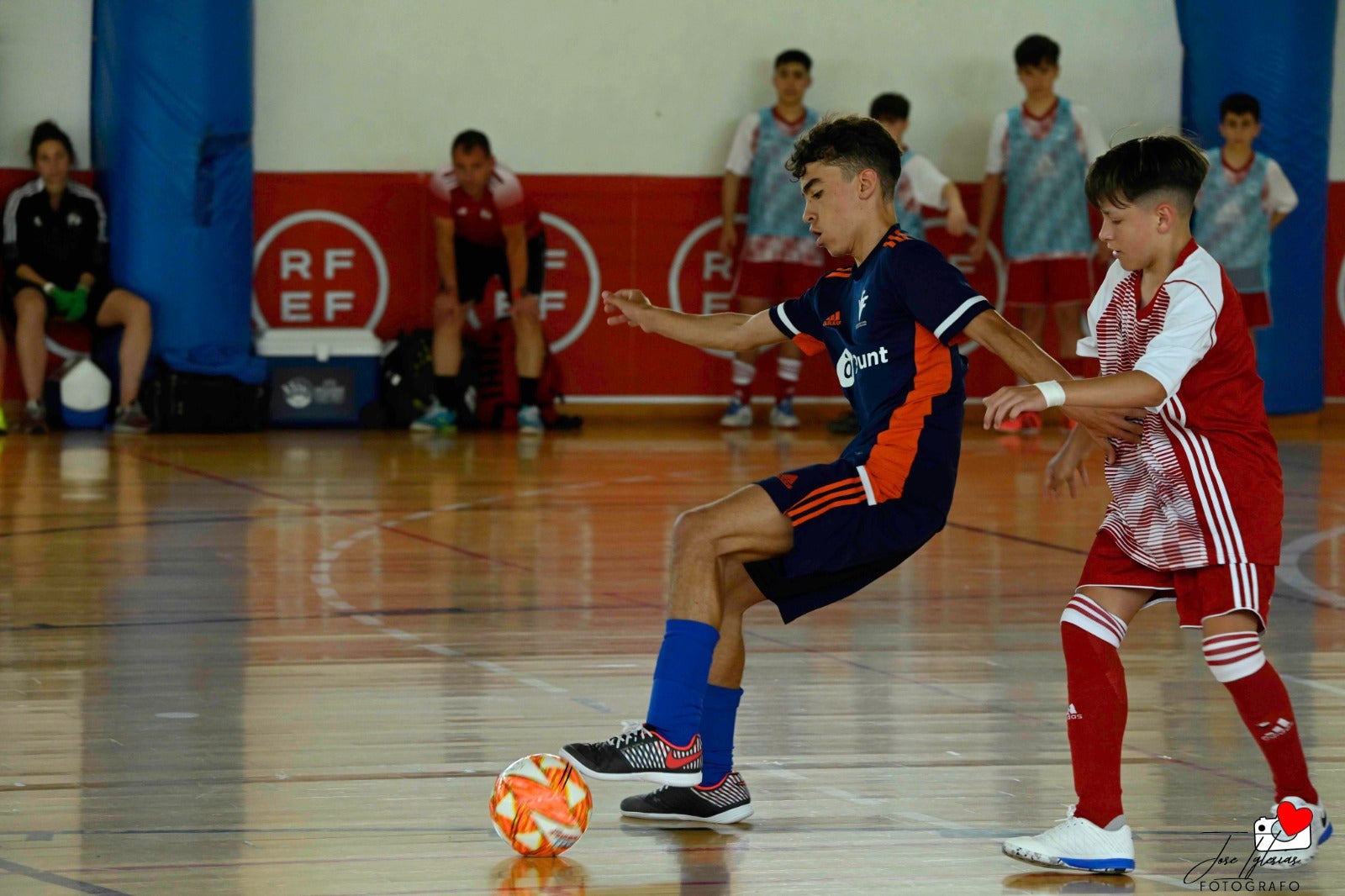 Tres de cinco de la Selección Valenciana Sub-14 de fútbol sala en el Nacional de San Javier