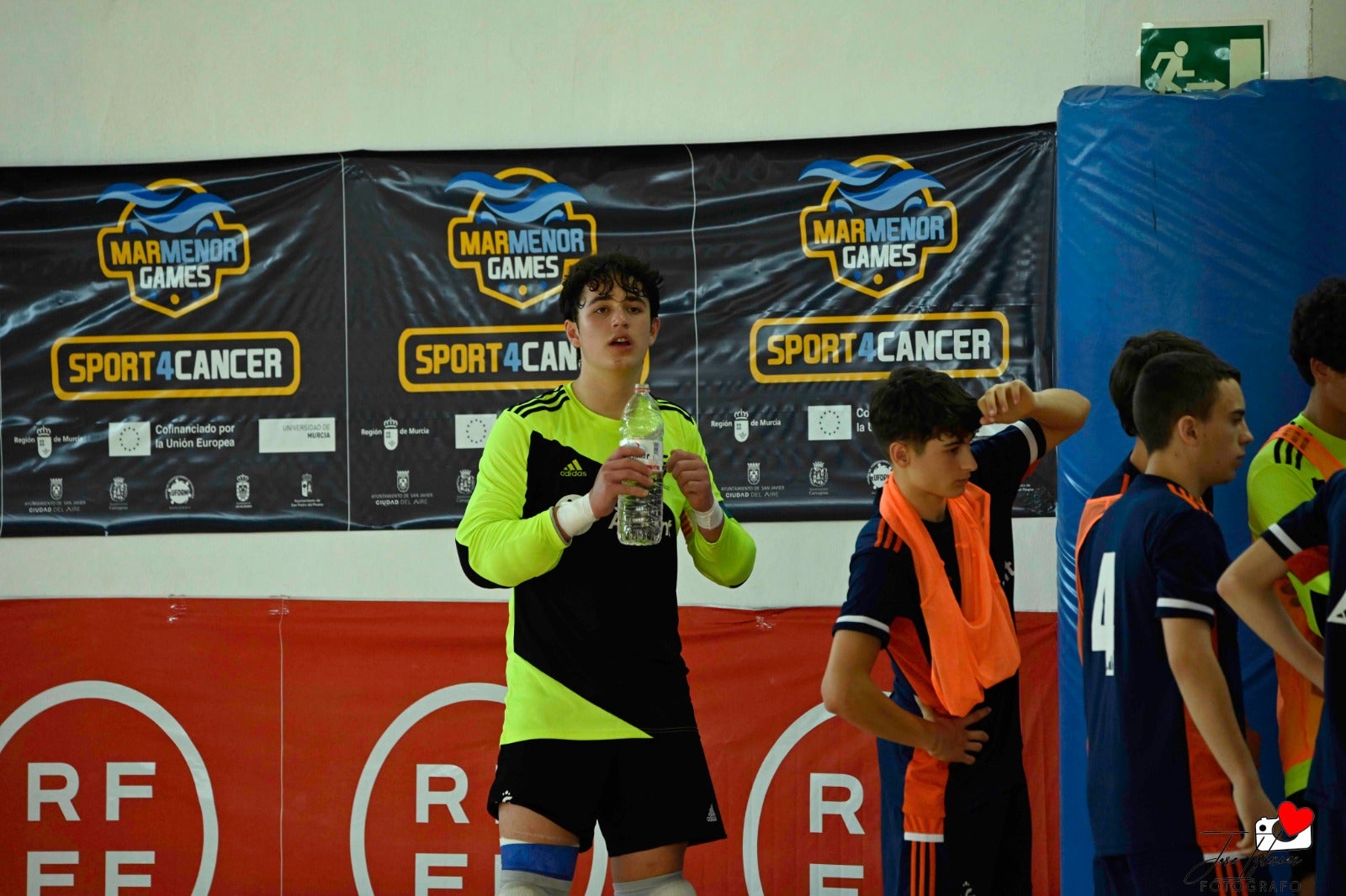 Tres de cinco de la Selección Valenciana Sub-14 de fútbol sala en el Nacional de San Javier