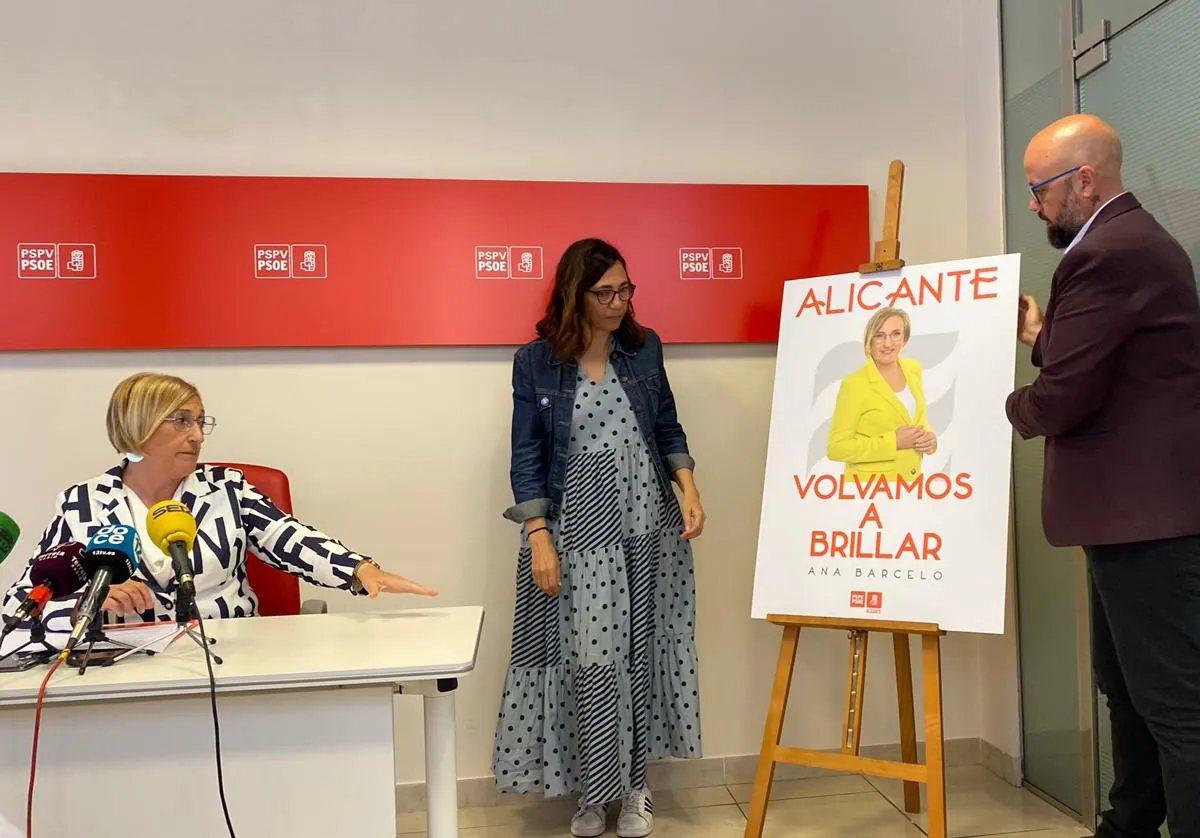 Presentación del cartel electoral del PSOE de Alicante