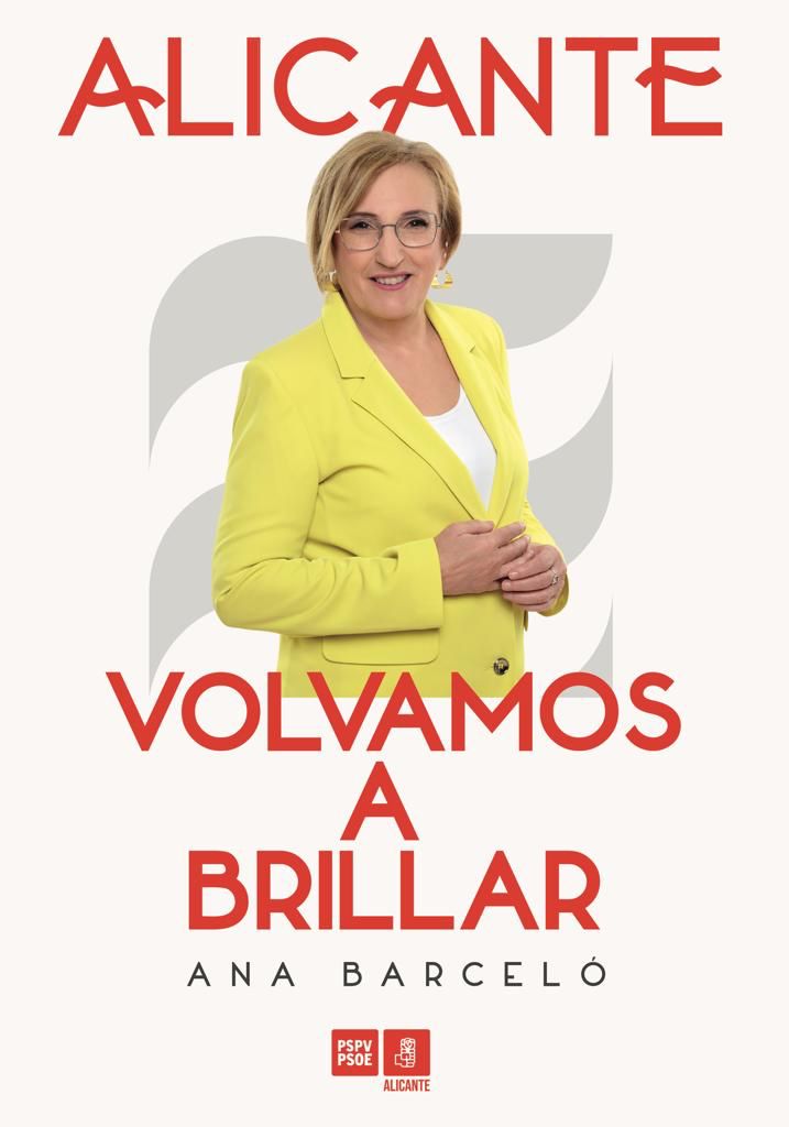 Cartel de Ana Barceló para las elecciones