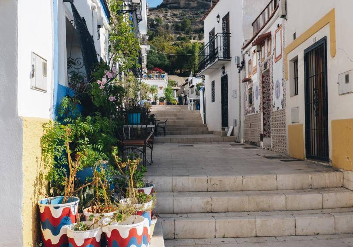 Barrio de Santa Cruz de Alicante.