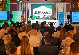 Imagen de la Asamblea General de Hosbec celebrada hoy en Benidorm