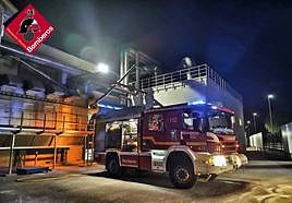 Labores de extinción del fuego.