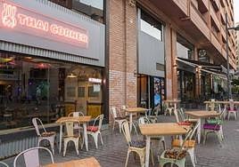 Terrazas en la plaza San Cristóbal.