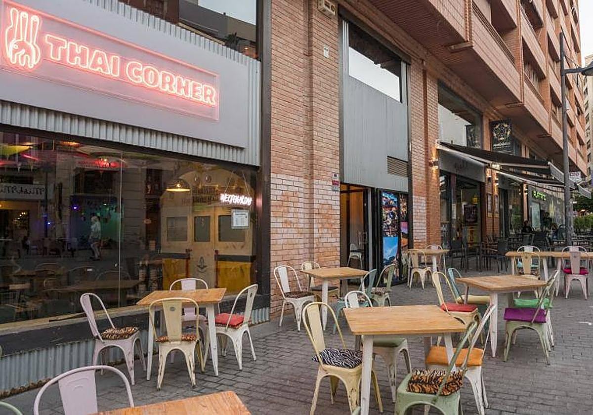 Terrazas en la plaza San Cristóbal.