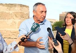 El candidato a la presidencia de la Generalitat Valenciana y diputado en el Congreso por Compromís, Joan Baldoví, durante un acto de Més per Mallorca