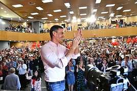 Sánchez durante el acto