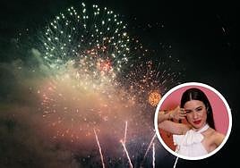 Una mascletà nocturna en Alicante y la cantante Blanca Paloma.