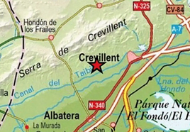 El Instituto Geográfico Nacional registra en Crevillent un terremoto de magnitud 2.2.
