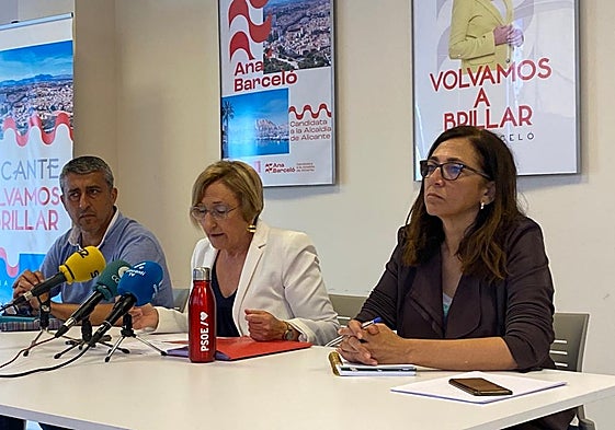 Eduardo Rodríguez, este miércoles junto a Ana Barceló, candidata socialista a la Alcaldía de Alicante