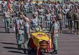 Imagen de archivo del funeral de la víctima.