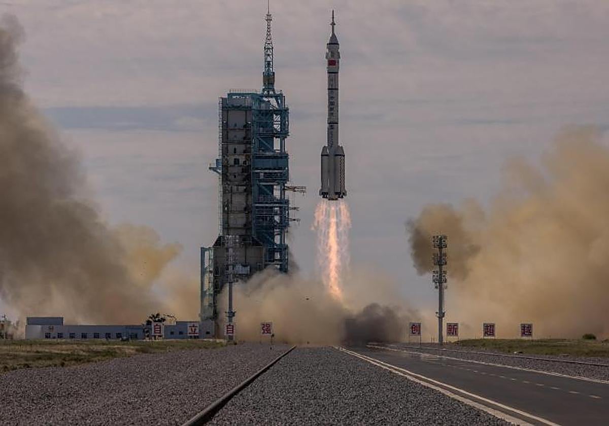 Despegue de un cohete, en imagen de archivo.