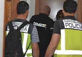 Agentes de la Policía Nacional en una operación.