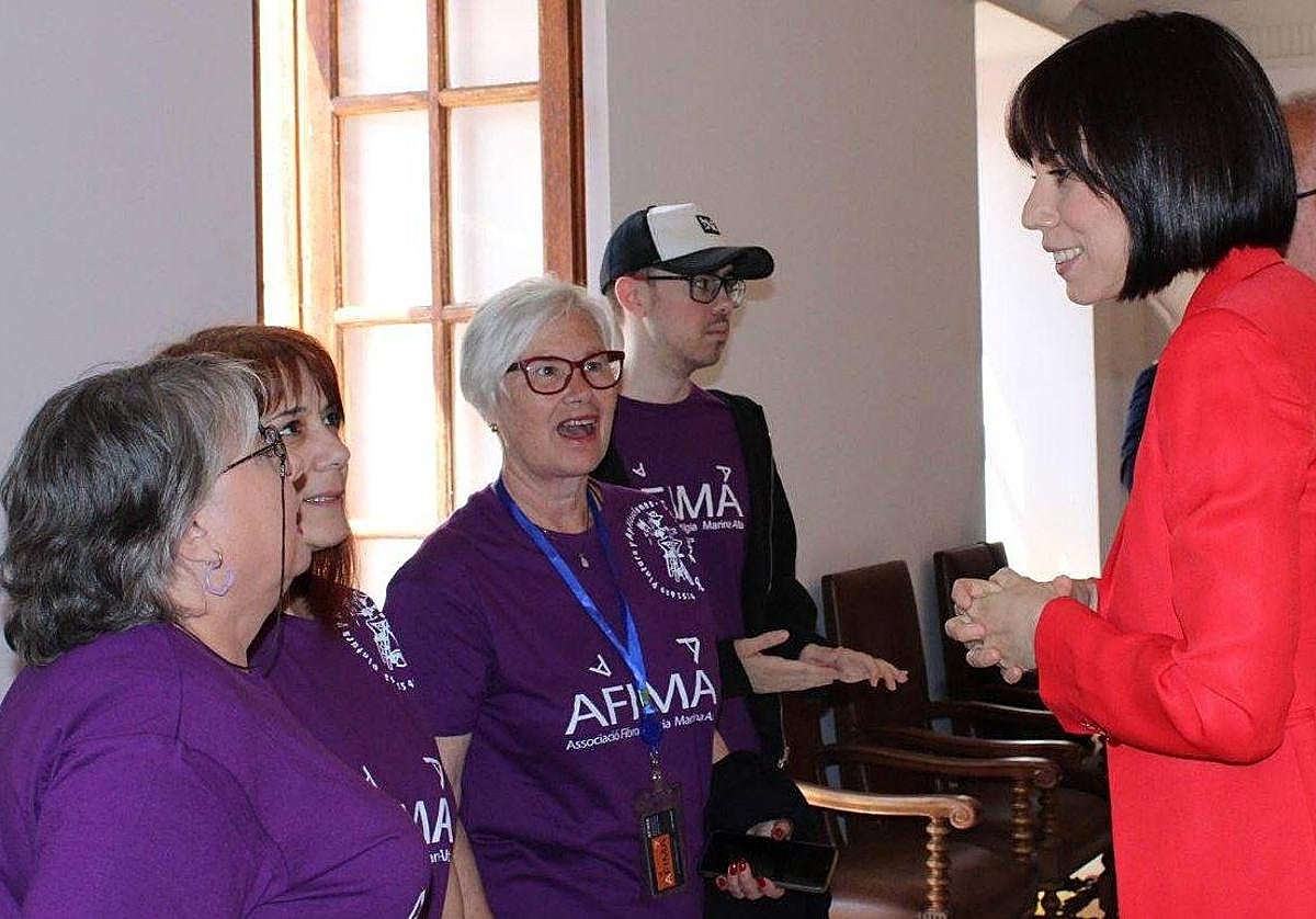 La ministra de Ciencia, Diana Morant, en su visita a Dénia.