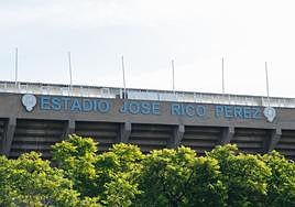 El estadio José Rico Pérez.
