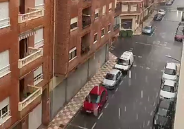 La tormenta descarga sobre Castalla.