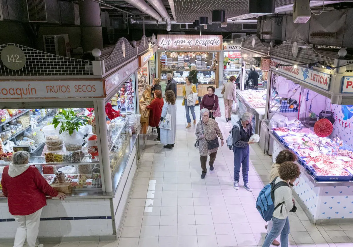 Puestos del Mercado Central de Alicante.