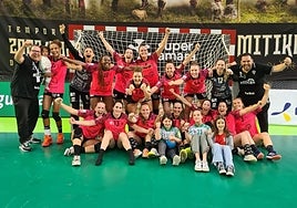 Celebración de la clasificación para la final del Atticgo Elche